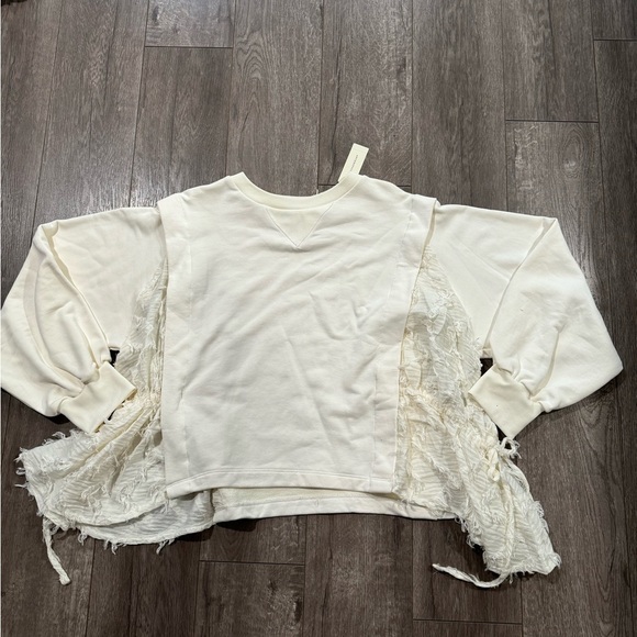 NWT By Anthropologie Twofer Sweatshirt M - Picture 5 of 9